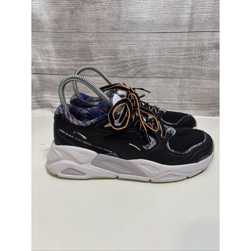 Puma Womens‎ 7.5 Trc Mira Feelin Xtra Black Sneakers Casual Shoes 38945701 - Picture 2 of 10